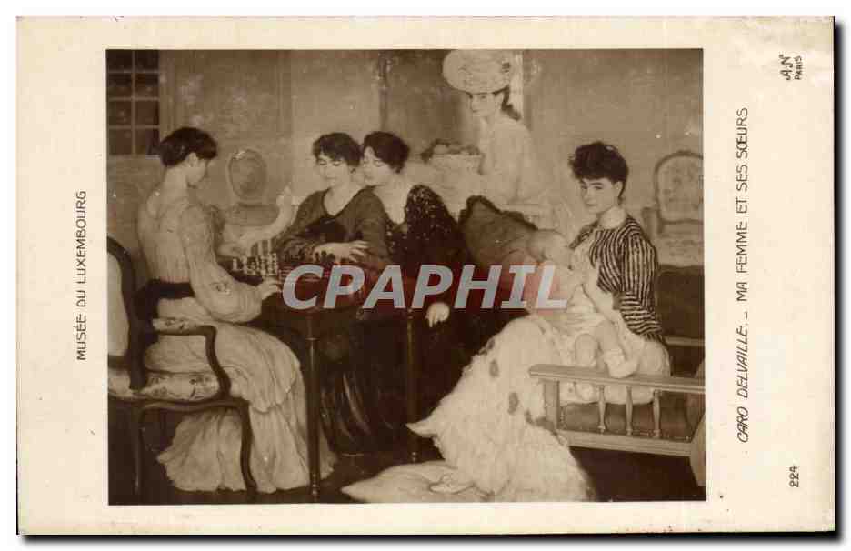 CPA Musee Du Luxembourg Caro Delvaille Ma Femme Et ses Soeurs 