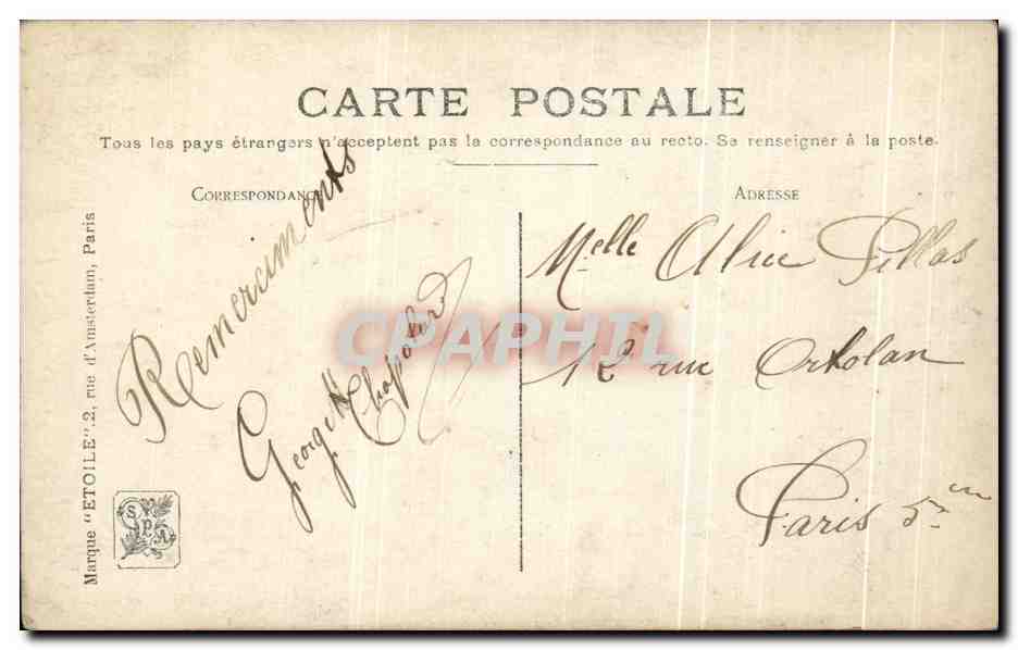 CPA Salon Henry Jacquet Noce De Maraichers A Clairmarais Mariage Accordeon — Verso