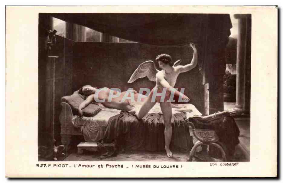 CPA Picot L'Amour et Psyche Musee du Louvre Paris 