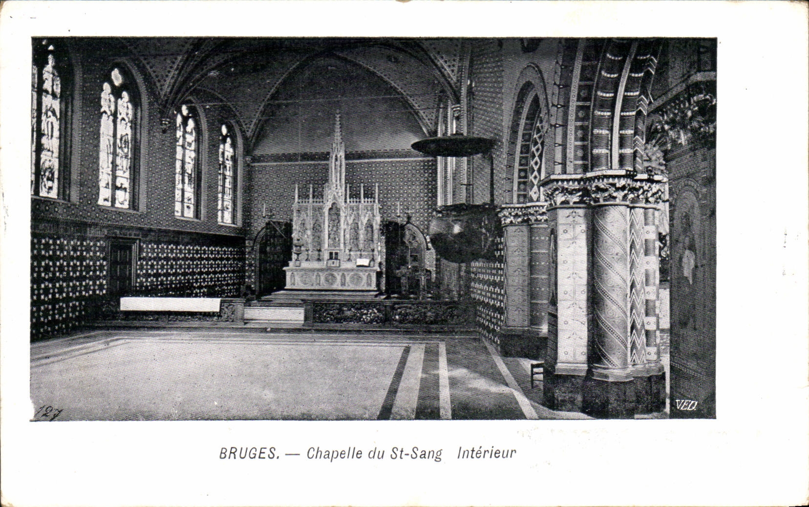 CPA Bruges Chapelle du St Sang Interieur 