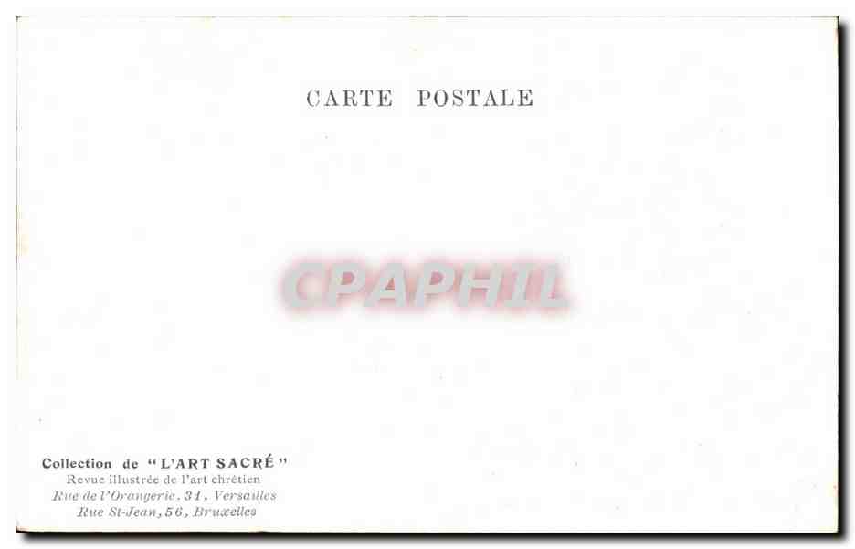 CPA Bruxelles Collegiale SS Michel et Gudule  — Rückseite