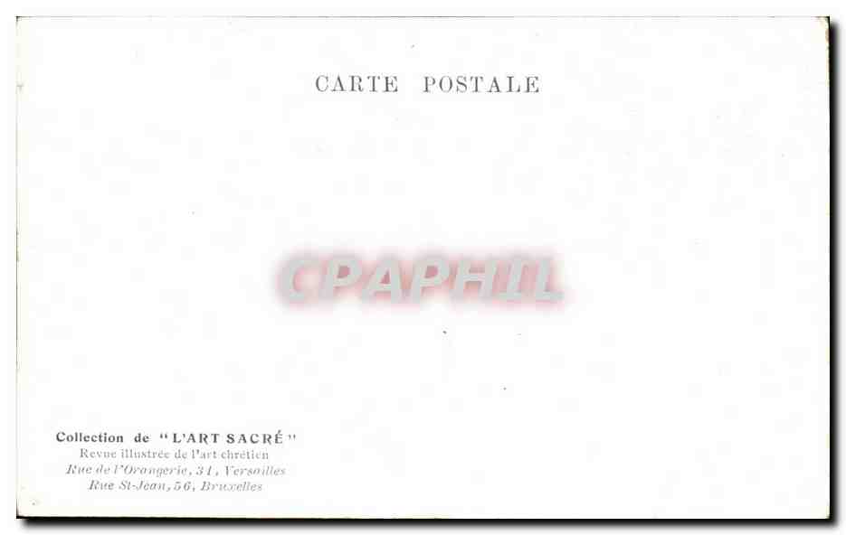 CPA Mise au Sepulcre en Pierre Eglise de Trappe  — Rückseite