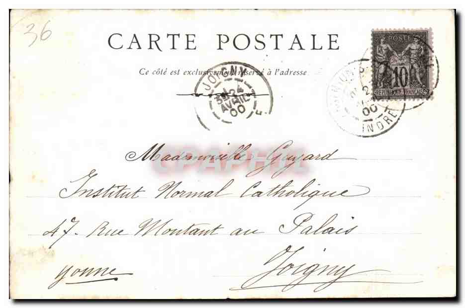 CPA Argenton le La Bonne Dame D'Argenton — Rückseite