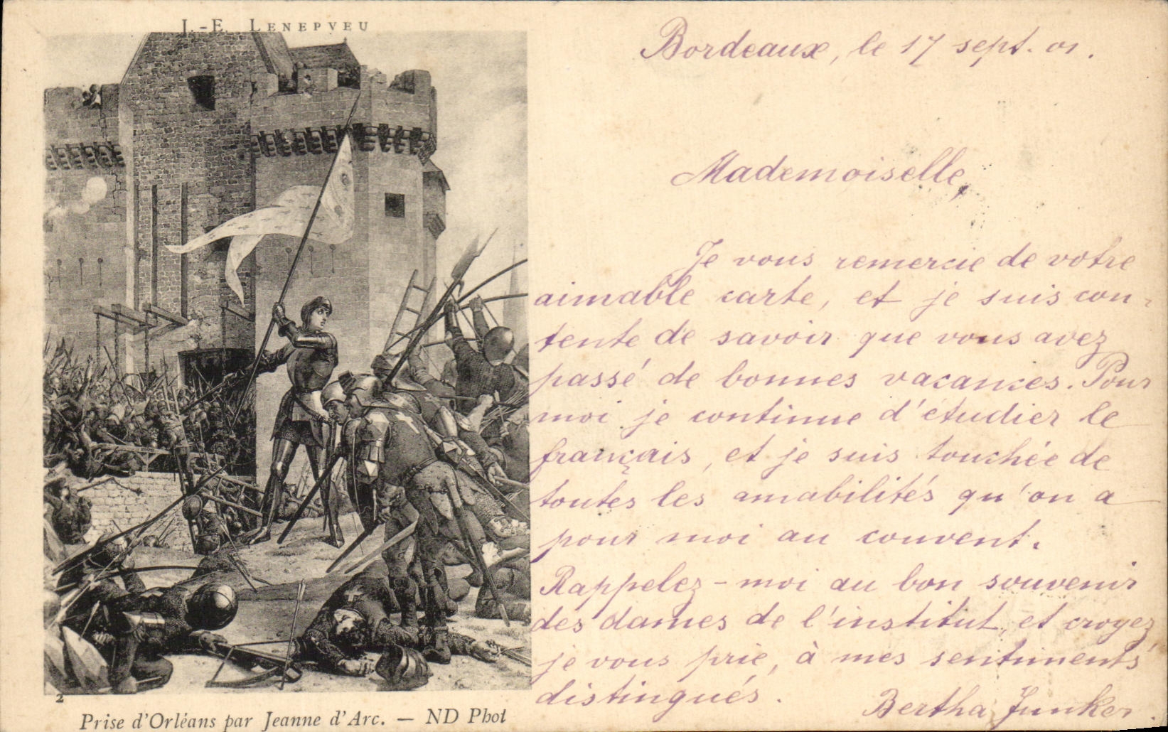 CPA Prise d'Orleans Par Jeanne d'Arc 