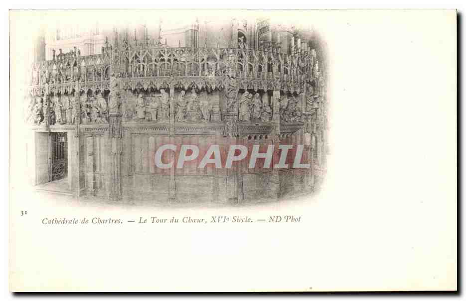 CPA Le Tour du Cheur Cathedrale de Chartres