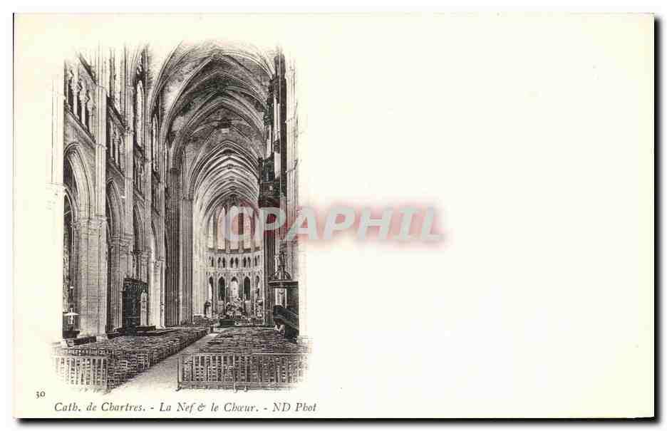 Cathédrale de Chartres — La Nef & le Chœur — ND Pbot