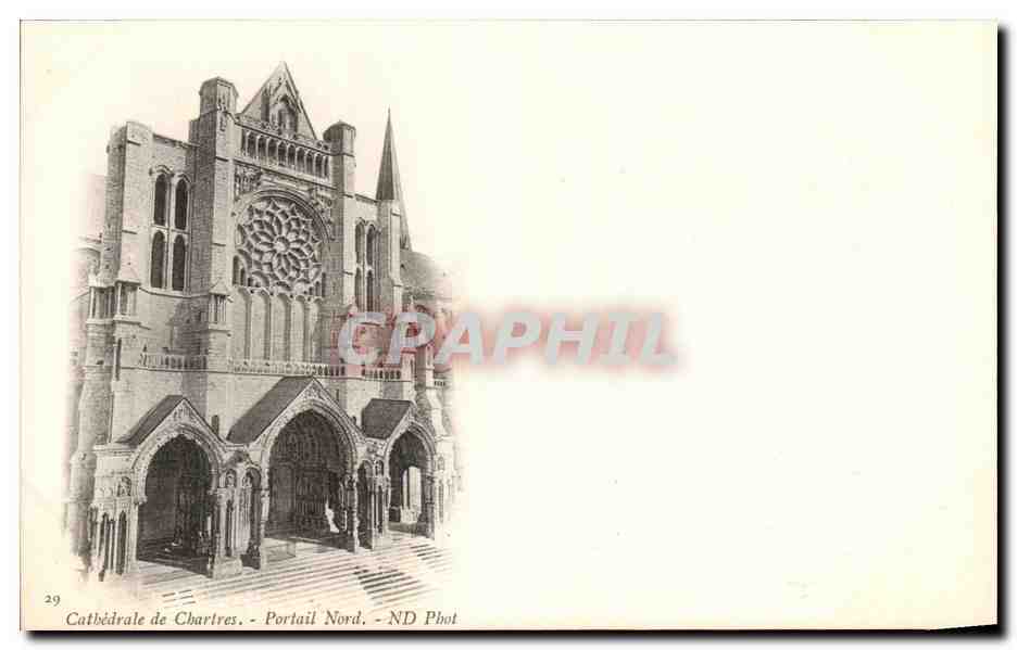 CPA Chartres Cathedrale de Portail Nord