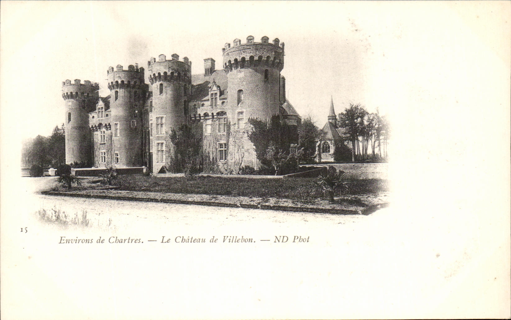 CPA Environs de Chartres le chateau de Villebon 