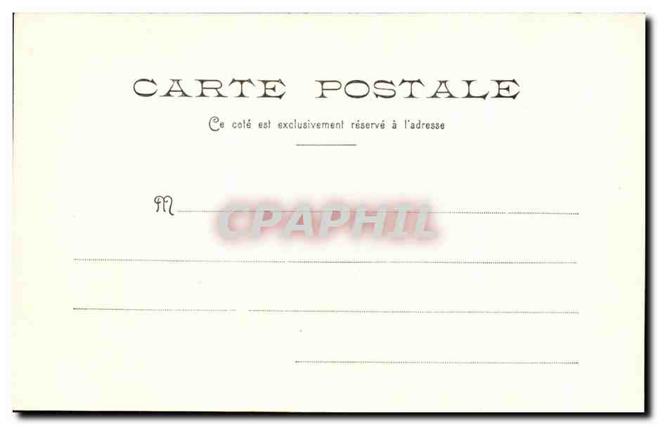 Chantilly — Ansicht des Schlosses von der Eingangseite — Ausgabe der Cartophile-Zeitschrift — Rückseite