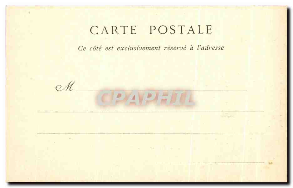 CPA Chateau de Chantilly La Galerie des Peintures — Rückseite