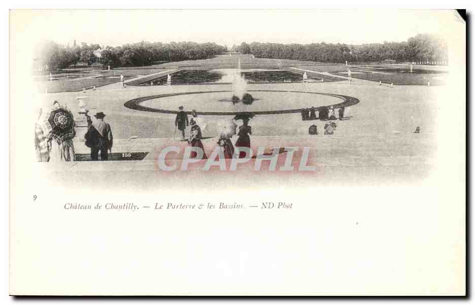 Château de Chantilly — Le Parterre & les Bassins — ND Phot
