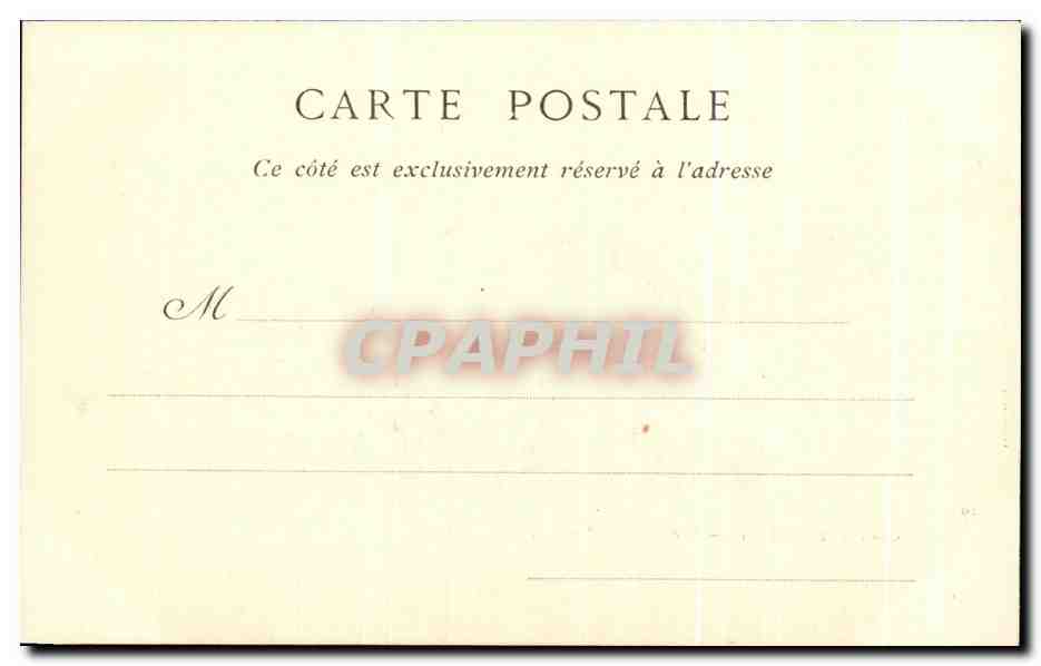Château de Chantilly — Vue prise du Parterre — Veuve ROHINEAU, Chantilly, n°20 — Rückseite