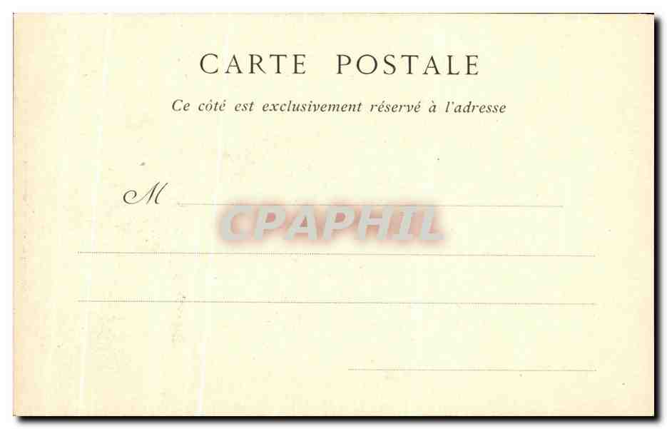 CPA Chateau De Chantilly La Bibliotheque — Rückseite