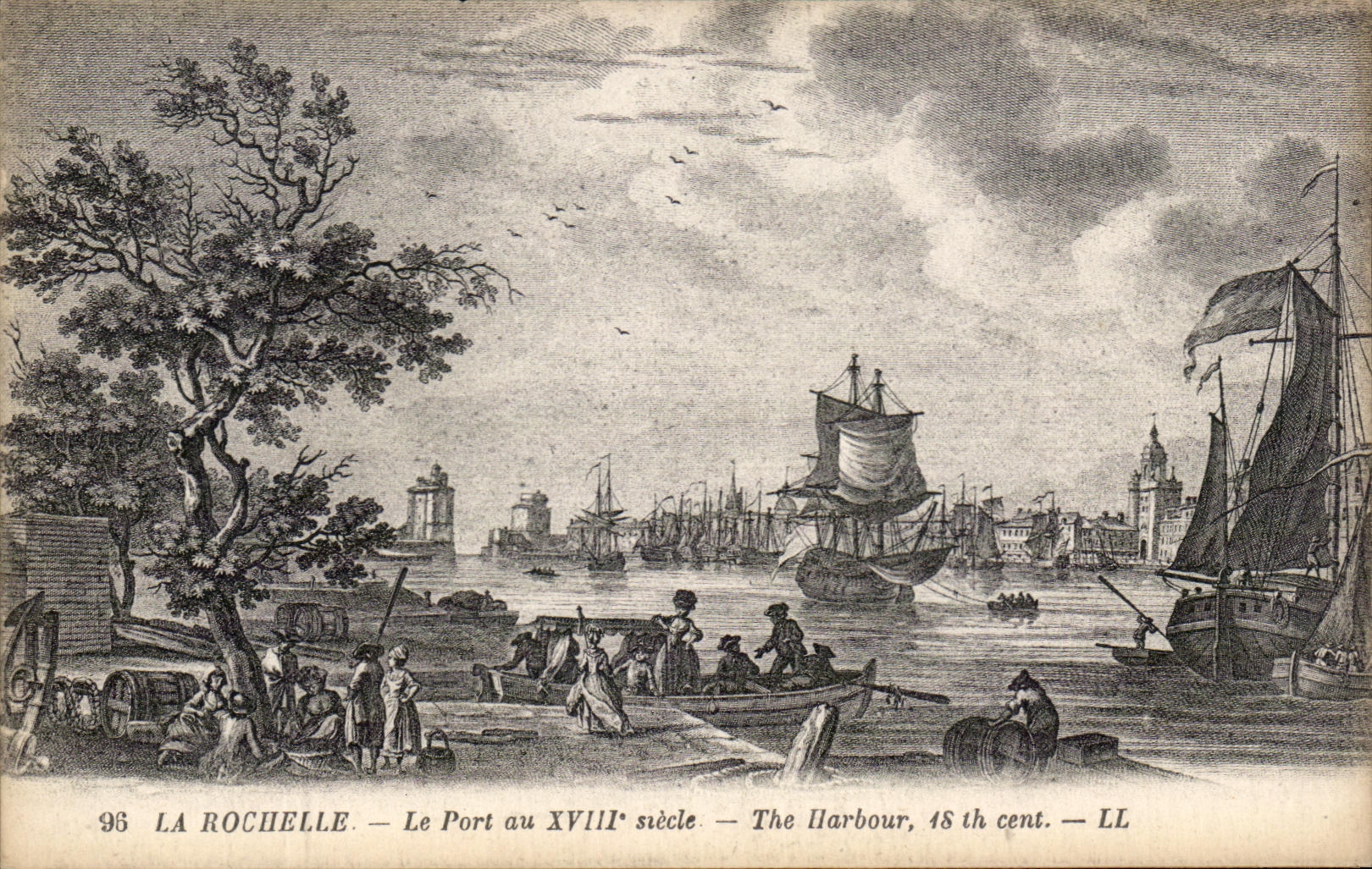 La Rochelle — Le Port au XVIIIe siècle — LL