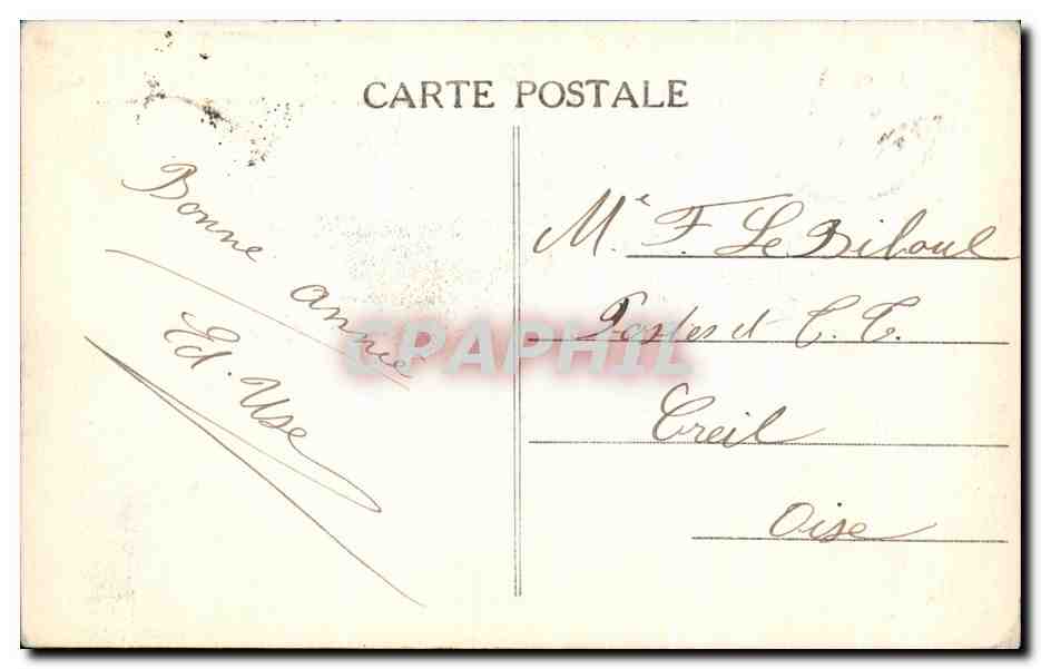 CPA La Rochelle La Nouvelle Gare Batiment Central Cote de La Cour  — Rückseite