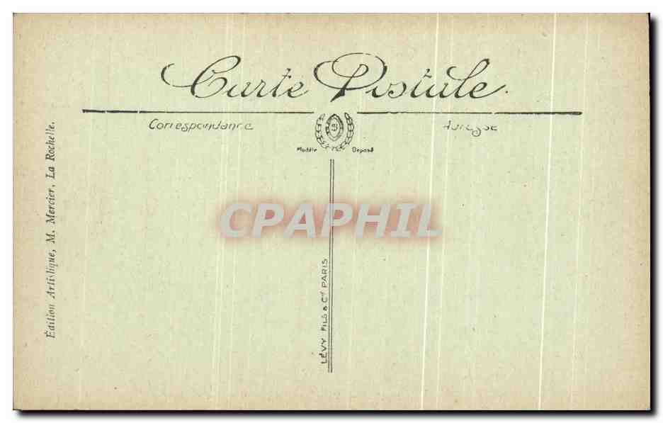 CPA La Rochelle Vue Generale Du Port Bateaux — Verso