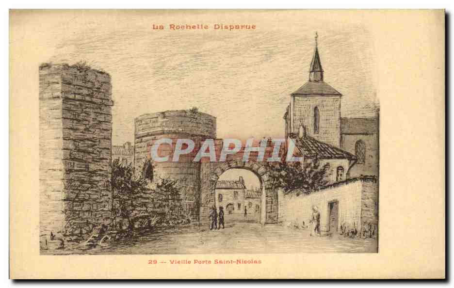 La Rochelle Disparue — Vieille Porte Saint-Nicolas — Édition M. A. Roblin