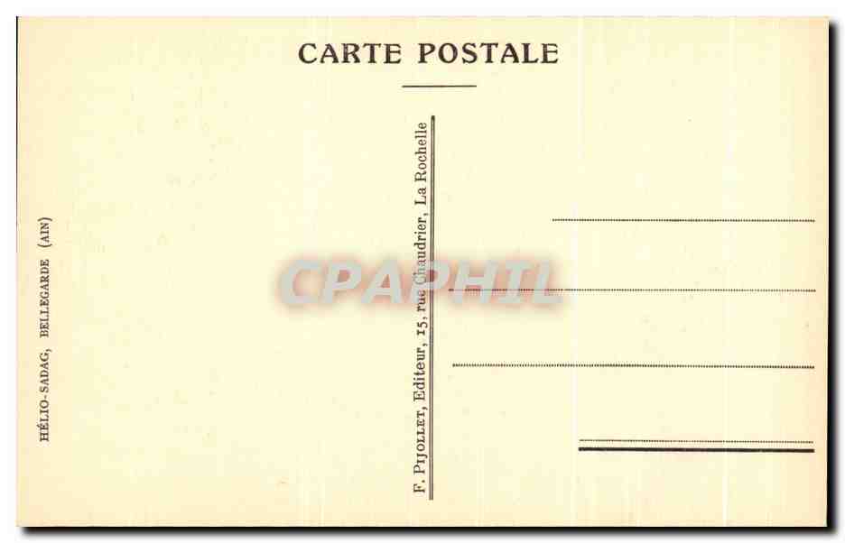 CPA La Rue Du Minage Et Le Carrefour Des Quatre Porches La Rochelle — Verso