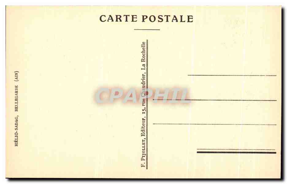 CPA Interieur Du Port La Rochelle — Verso