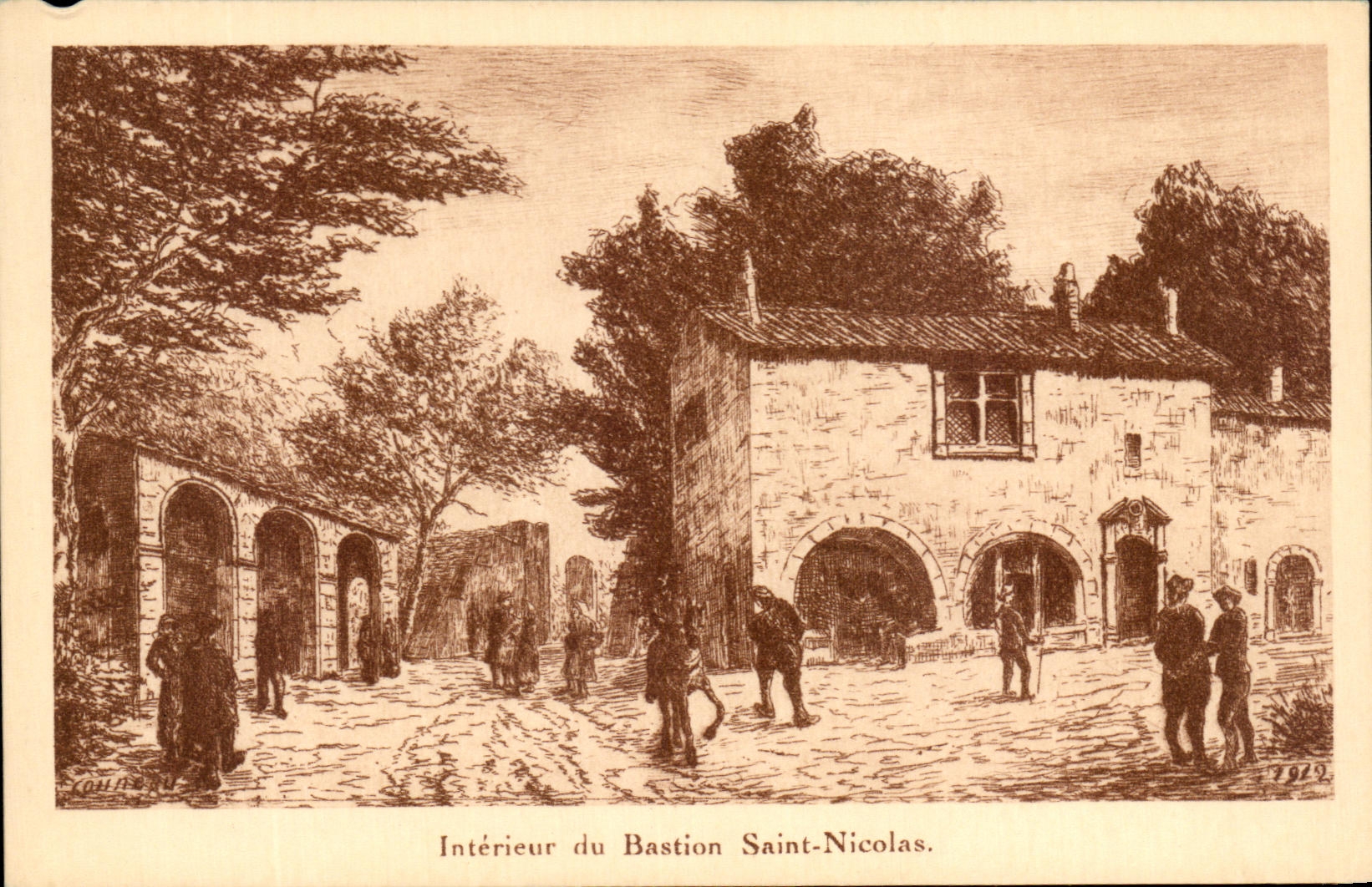 CPA Interieur Du Bastion Saint Nicolas La Rochelle