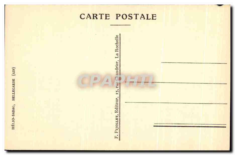 CPA Interieur Du Bastion Saint Nicolas La Rochelle — Verso