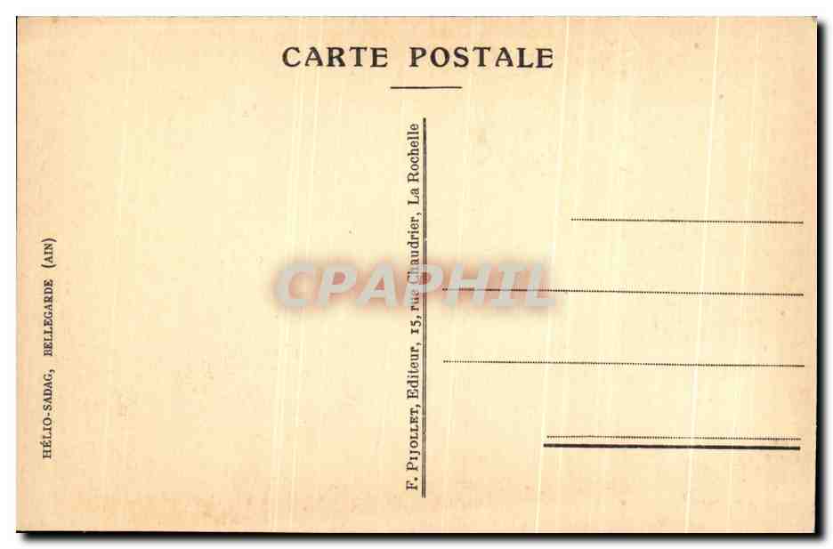 CPA Interieur Du Bastion Saint Nicolas La Rochelle — Verso
