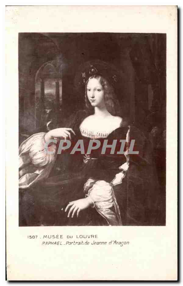 CPA Musee Du Louvre Raphael Portrait De Jeanne d'Aragon Paris