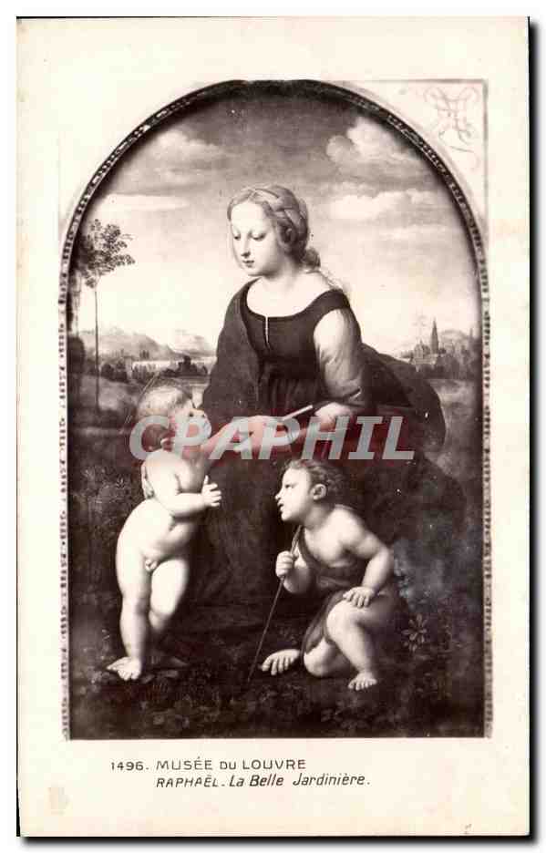 CPA Musee Du Louvre Raphael La Belle Jardiniere Paris 