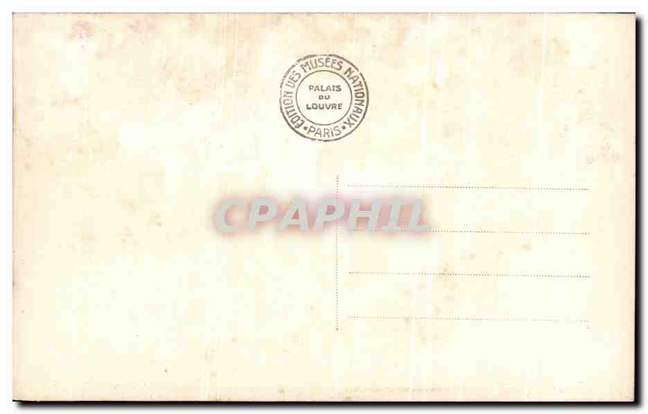 CPA Musee Du Louvre Raphael La Belle Jardiniere Paris  — Verso