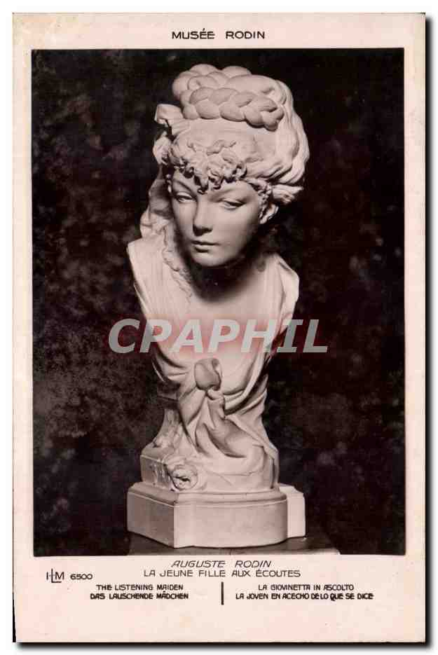 Buste de la Jeune Fille aux Écoutes — Musée Rodin — Éditeur Lapina & Fils