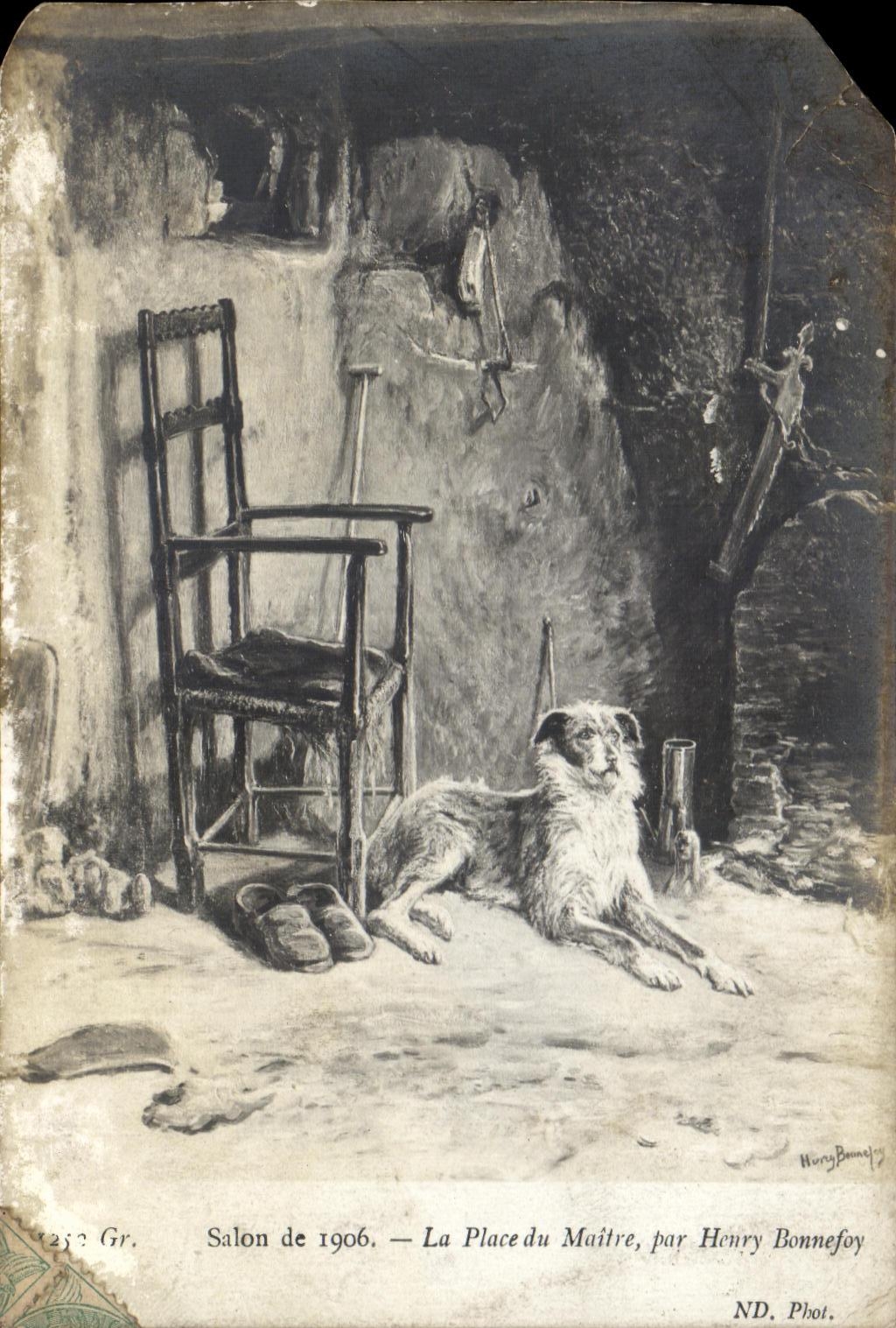 CPA Salon De La Place Du Maitre Par Henry Bonnefoy
