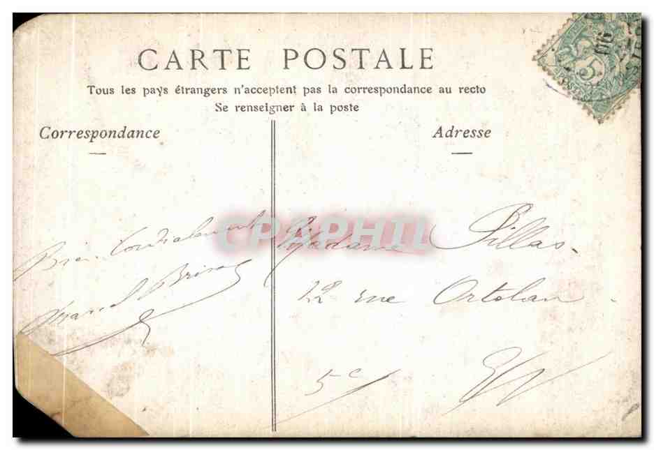 CPA Salon De La Place Du Maitre Par Henry Bonnefoy — Verso