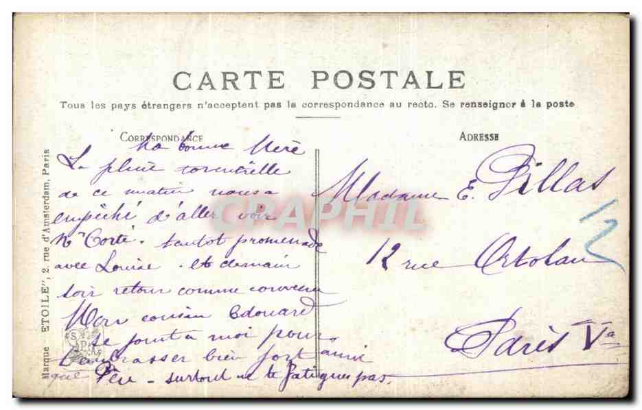 CPA Salon 1908 Les Poussins Darien  — Verso