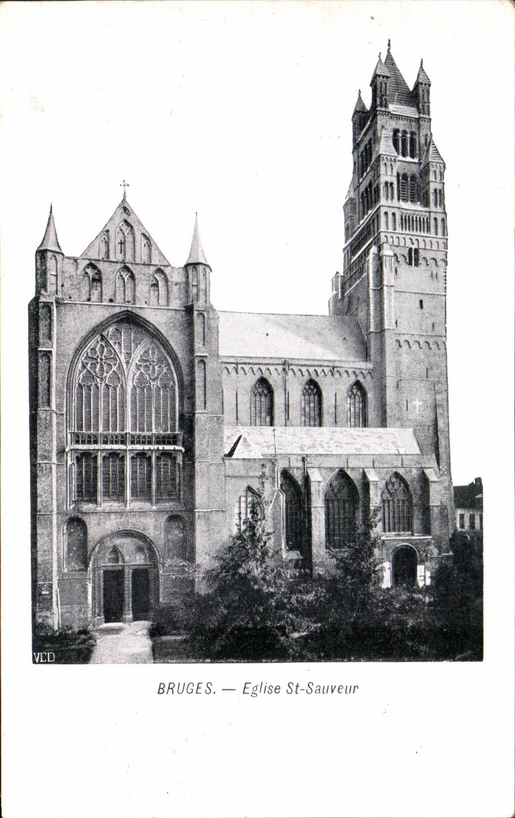 CPA Bruges Eglise St Sauverur 