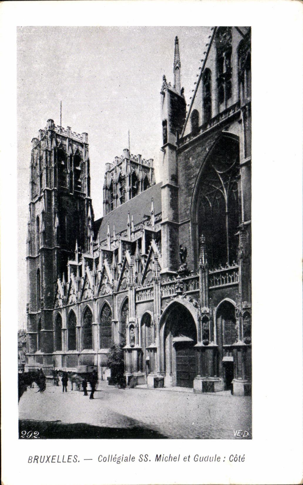 CPA Bruxelles Collegiale Michel et Gudule Cote 