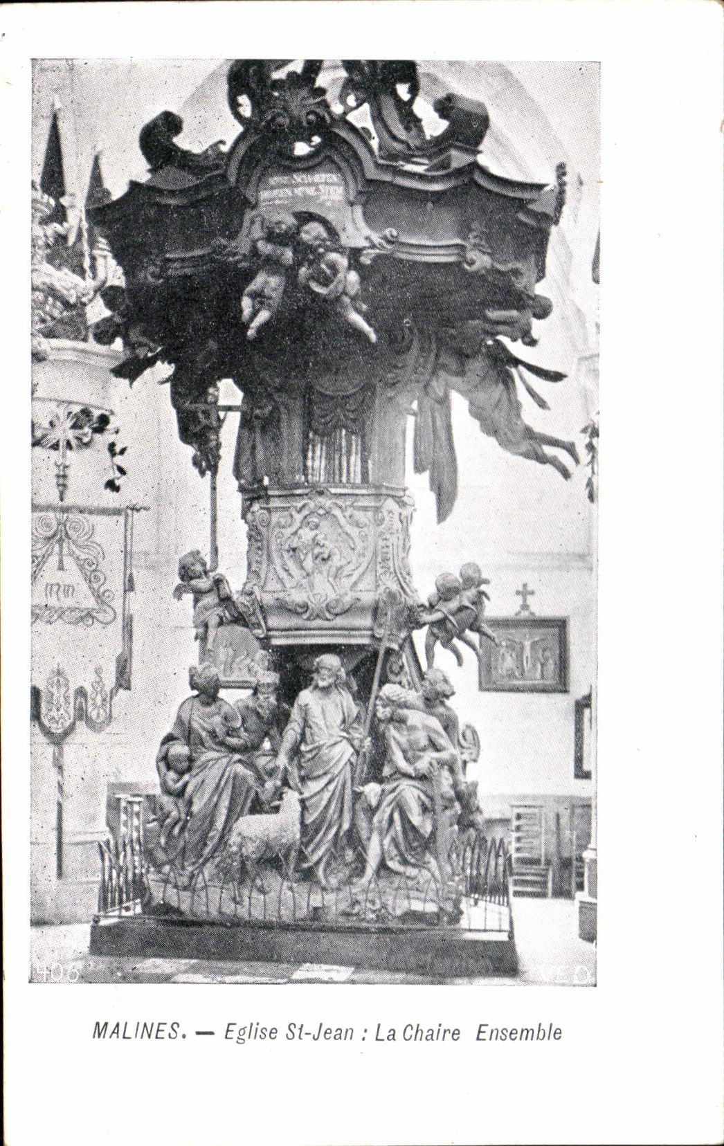 CPA Malines Eglise St Jean la Chaire Ensemble