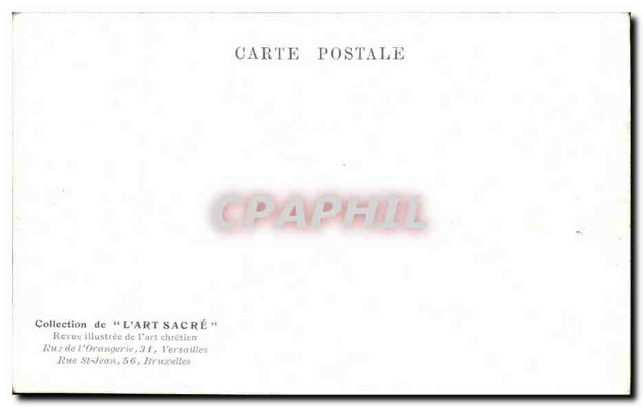 Grab des Papstes Johannes XXII in der Metropole Avignon — Sammlung 'L'Art Sacré' — n° 24074 — Rückseite