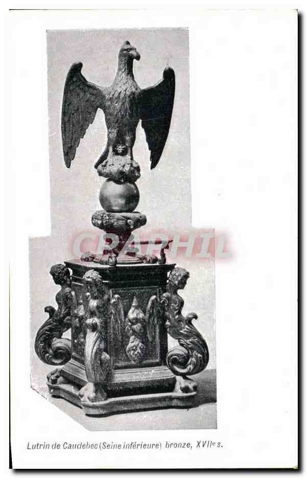 CPA Lutrin de Caudebec bronze 17eme Aigle