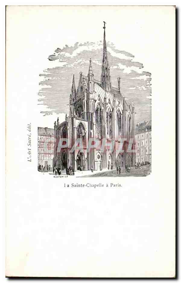CPA Sainte Chapelle a Paris