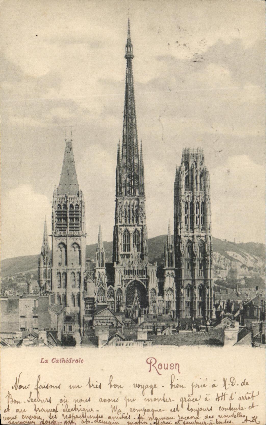 CPA La Cathedrale Rouen