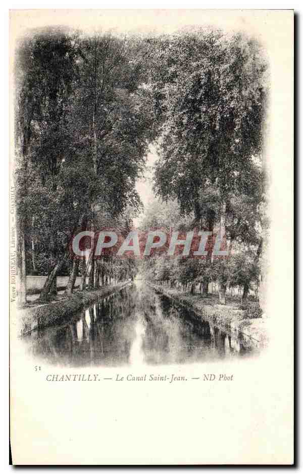 Chantilly — Le Canal Saint-Jean — ND Phot