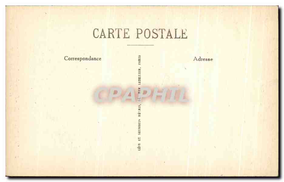 CPA La Rochelle Statue de I'Amiral Duperre et Tour de la Grande Horloge — Verso