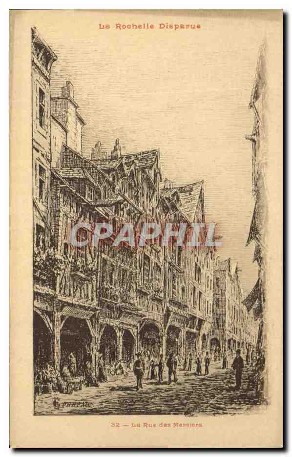 La Rochelle Disparue — Rue des Merciers — Édition de M. A. Koblin