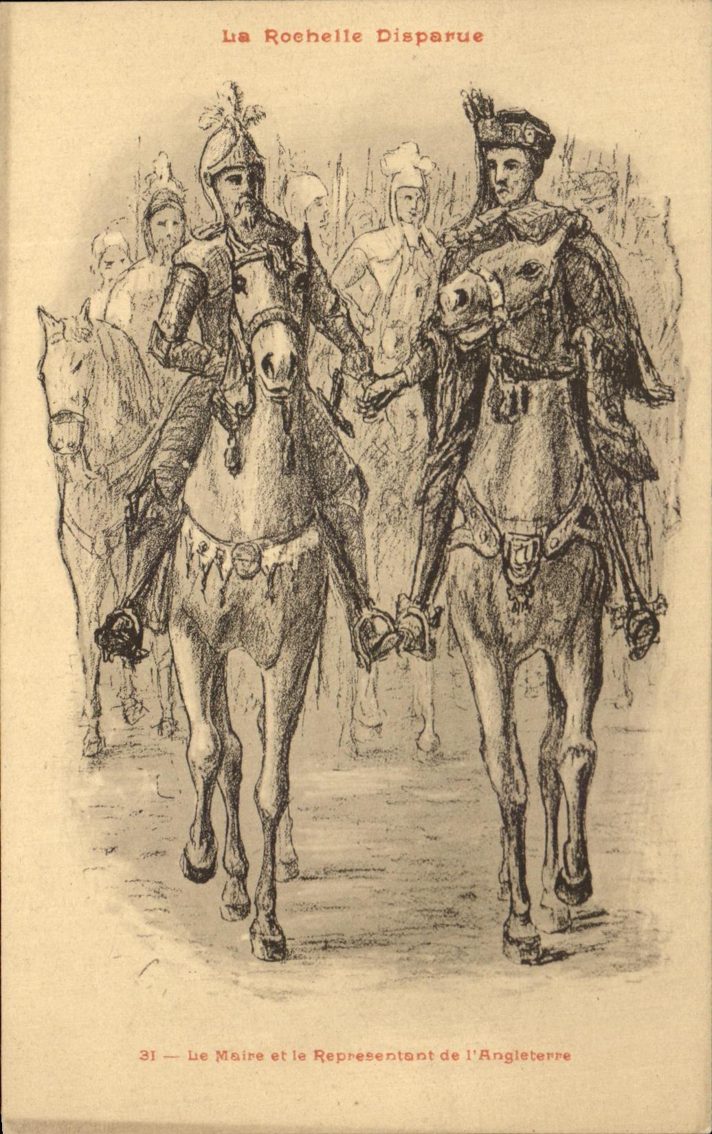 La Rochelle Disparue — scène historique — Édition de M. E. Coungeau, n°31