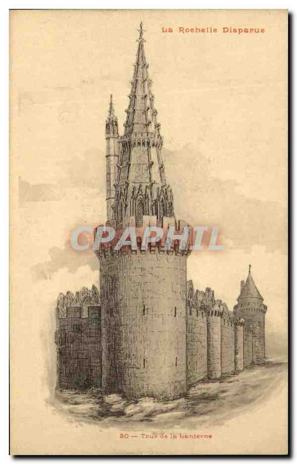 La Rochelle Disparue — Tour de la Lanterne — Édition de M. A. Roslin