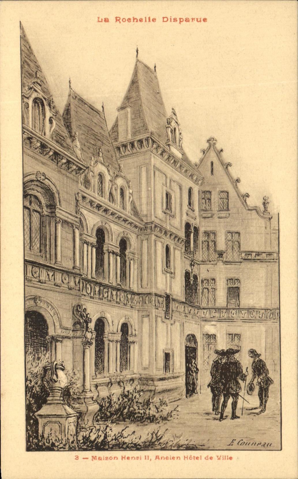 CPA La Rochelle Disparue Maison Henri II Ancien Hotel de Ville Mousquetaires