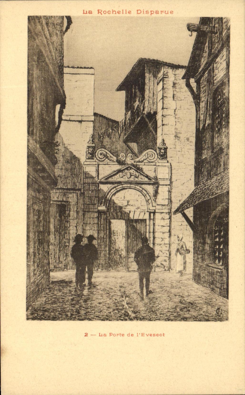 CPA La Rochelle Disparue La Porte de l'Evesect