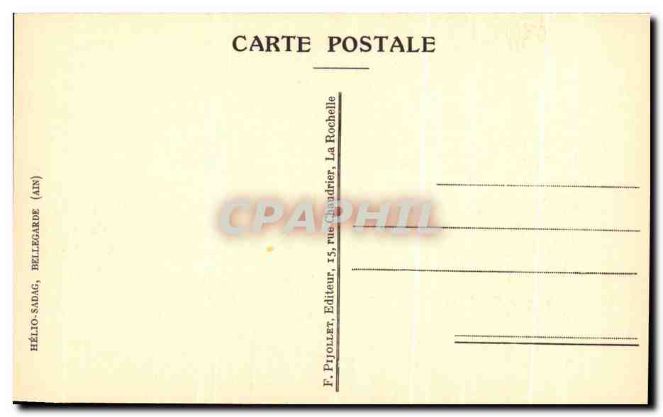 Restitution de l'entrée du Port au xve siècle — Héliosadag, éditeur, La Rochelle — Verso