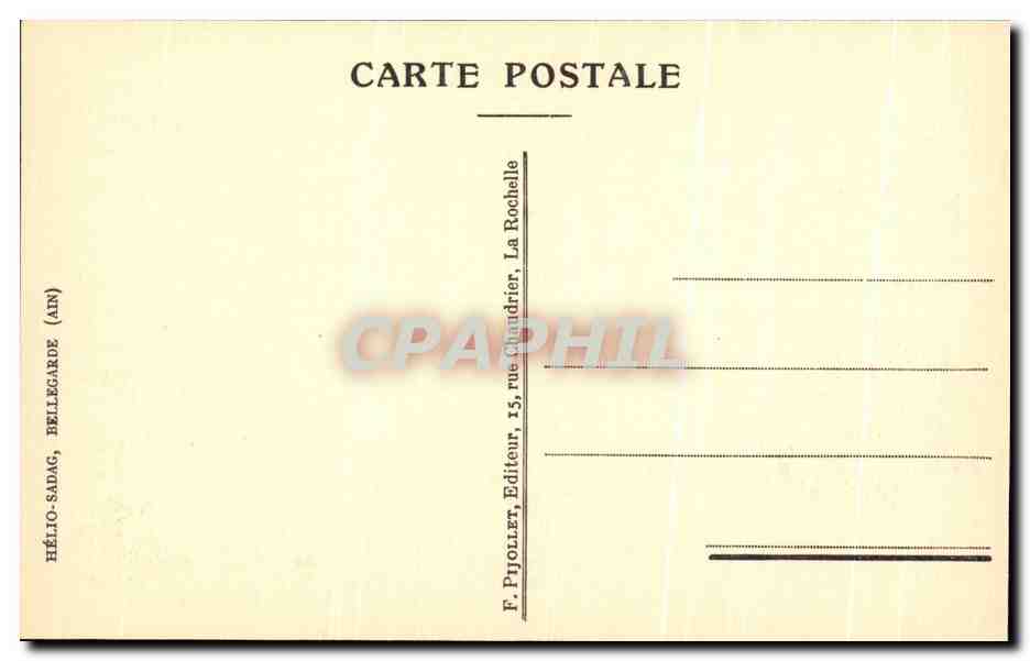 Commanderie des Templiers — Porte de la rue du Temple (1700) — D'après Masse — Héliosadag, La Rochelle — Verso