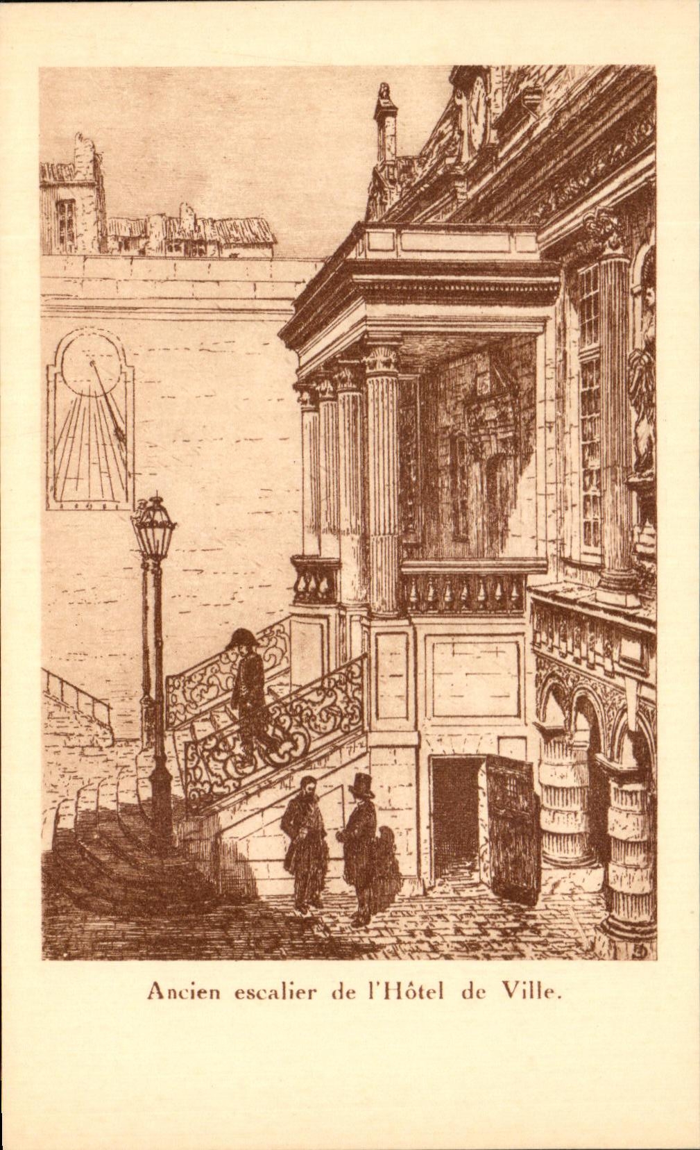 CPA Ancien escalier de l'Hotel de Ville La Rochelle